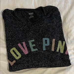 Victoria's Secret PINK black pajama top